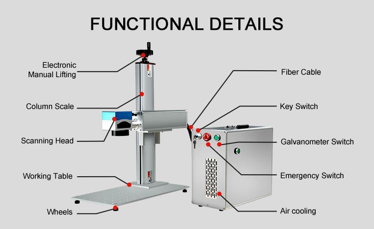 MRJ-Laser 20W 30 watt fiber laser