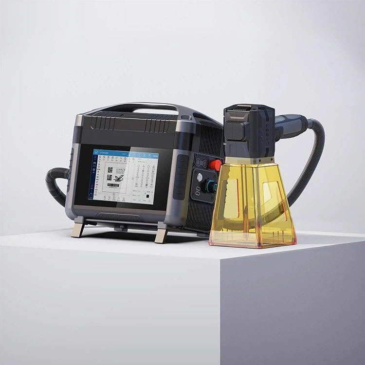 Metal ve-Metal Olmayanlar İçin 20W Taşınabilir Fiber Lazer Kazıma Makinesi