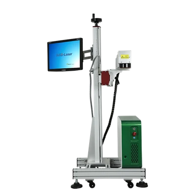 Otomobil Parçaları Tekerlek Göbeği Fabrikası İçin Otomatik Çözüm Uçan 50W Fiber Lazer İşaretleme Makinesi
