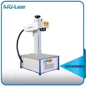 2016 Metal üzerinde satılık kendi tasarlanmış entegre mini fiber lazer markalama makinesi